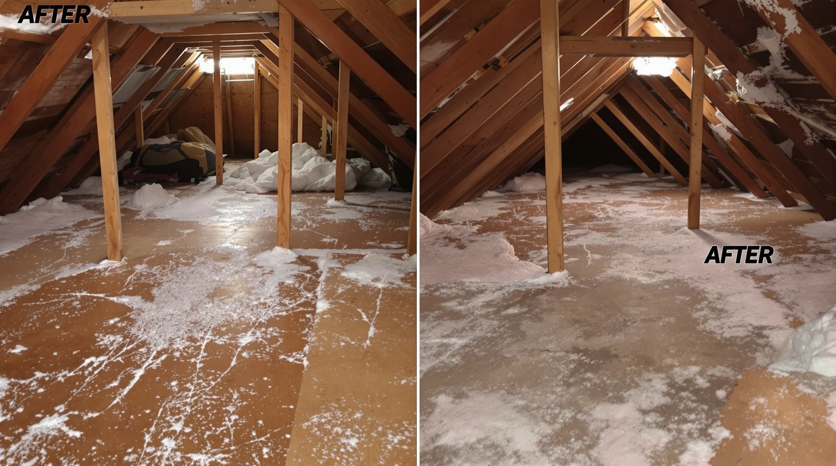 Attic Sheathing Remediation — after